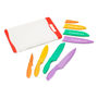 SET DE CUCHILLOS 9 PIEZAS CHEF, PAN Y CARNE ACERO INOXIDABLE CON TABLA PARA PICAR