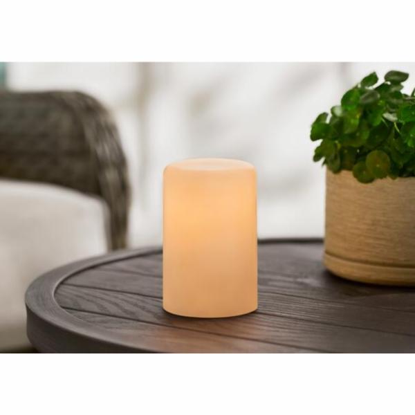 VELA DECORATIVA BLANCA PLÁSTICA