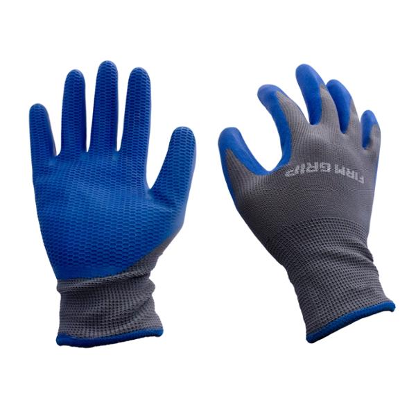 GUANTES CON CUBIERTA APANALADA DE LÁTEX TALLA MEDIANA GRIS 1 PAR