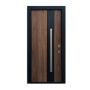 PUERTA EXTERIOR DE SEGURIDAD 19 PASADORES 95 X 213 CM IZQUIERDA TABACO