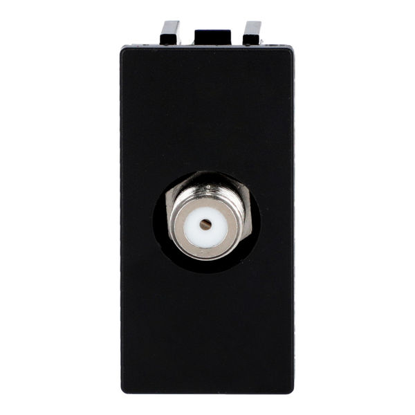 TOMA TV TIPO COAXIAL DE 1 MÓDULO NEGRO SOFT