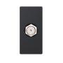 TOMA TV TIPO COAXIAL DE 1 MÓDULO NEGRO SOFT