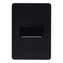 APAGADOR SENCILLO DE 1 MÓDULO CON PLACA DE PARED NEGRO SOFT