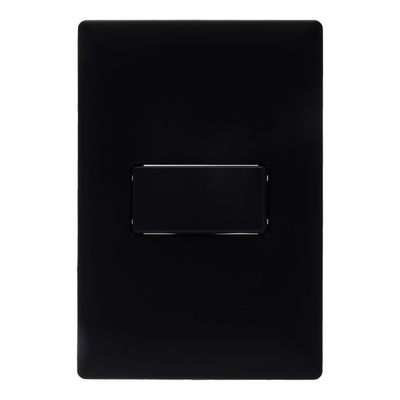 APAGADOR DE ESCALERA CON PLACA DE PARED NEGRO