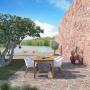JUEGO DE JARDÍN COMEDOR ORLANDO 5 PIEZAS NEGRO / BLANCO