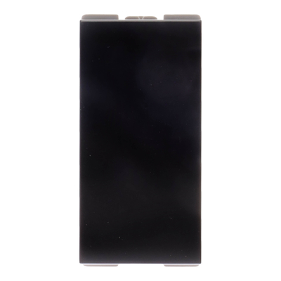 APAGADOR SENCILLO DE PARED DE 1 MÓDULO NEGRO