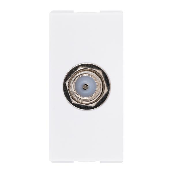 TOMA TV TIPO COAXIAL DE 1 MÓDULO BLANCO