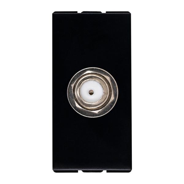 TOMA TV TIPO COAXIAL DE 1 MÓDULO NEGRO