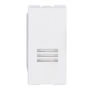 TIMBRE DE PARED 1 MÓDULO BLANCO