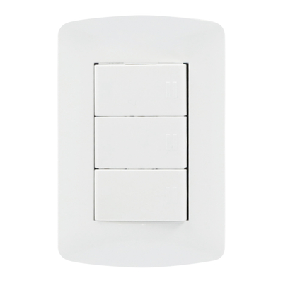 INTERRUPTORES SENCILLOS CON PLACA BLANCO LEVITON