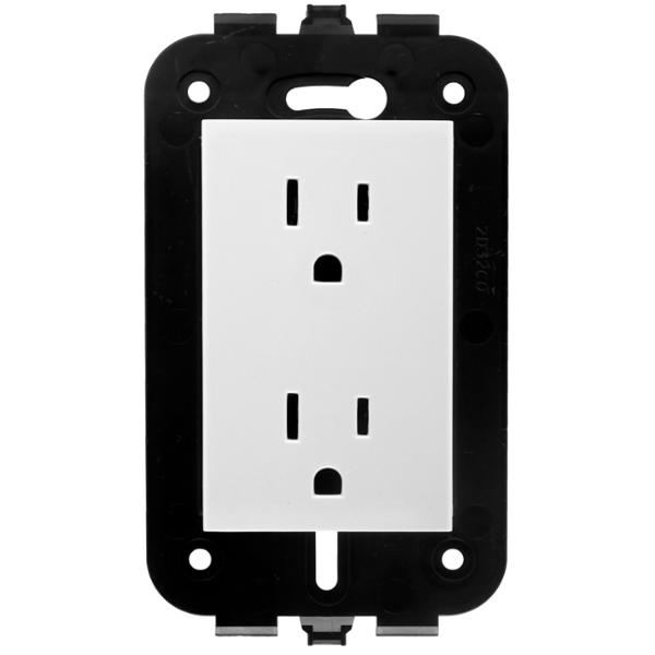 CONTACTO DÚPLEX SIN PLACA BLANCO LEVITON