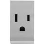 RECEPTÁCULO CON TIERRA GRIS LEVITON