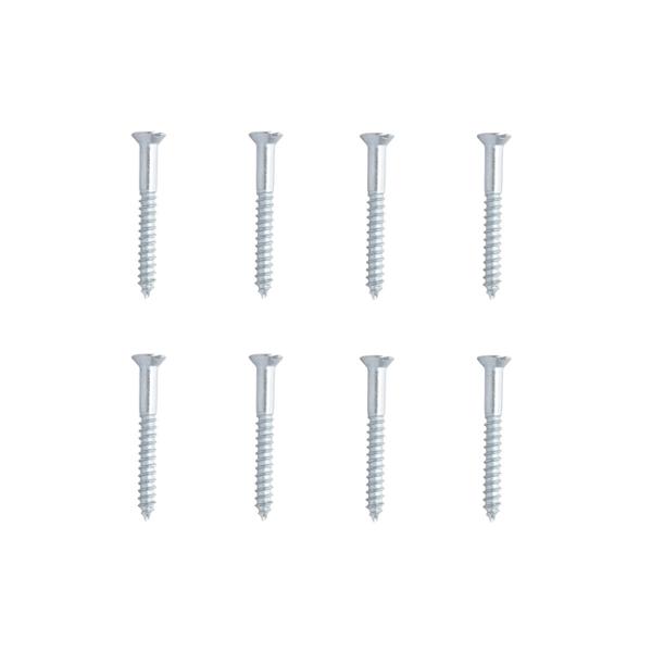 8 TORNILLOS PARA MARA 1-1/2 PULGADA PLATA