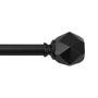 SET CORTINERO AJUSTABLE 167 - 304 CM NEGRO MATE