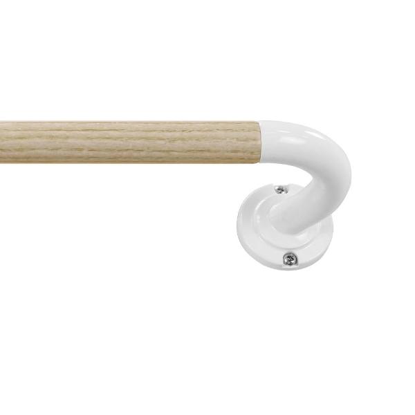 SET CORTINERO AJUSTABLE ENVOLVENTE 71 - 122 CM BLANCO