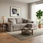SALA ESQUINERA MODULAR VIENA CAMA TELA 232 X 147 X 92 CM BEIGE
