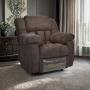 SILLÓN RECLINABLE 1 PERSONA APOLO TELA CHOCOLATE