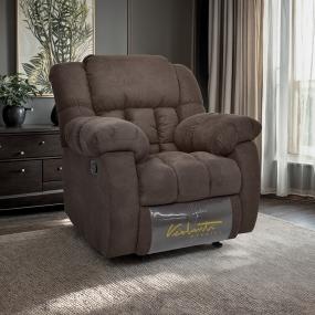 SILLÓN RECLINABLE 1 PERSONA APOLO TELA CHOCOLATE