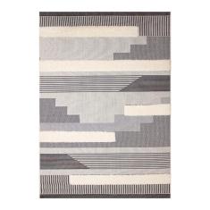 TAPETE PARA SALA POLIPROPILENO 120X170 CM GRIS FÁCIL DE LIMPIAR