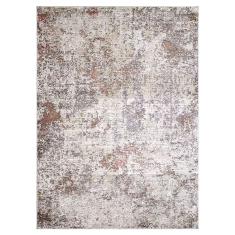 TAPETE PARA SALA POLIPROPILENO 120X170 CM BEIGE ABSTRACTO ANTIDESLIZANTE