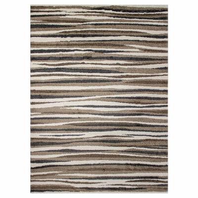 TAPETE PARA SALA SUPREME POLIÉSTER 120X170 CM GRIS SUAVE AL TACTO