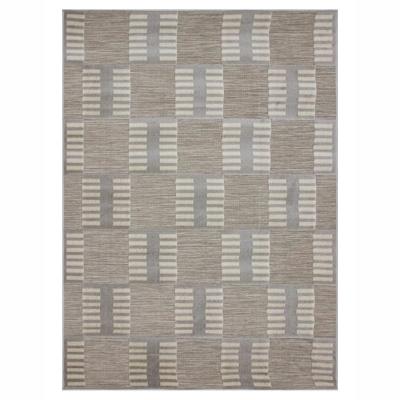 TAPETE PARA SALA SHIFTY GREY POLIPROPILENO 120X170 CM GRIS FÁCIL DE CUIDAR