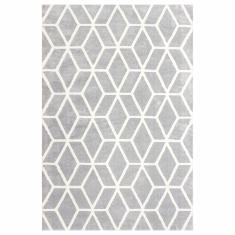 TAPETE PARA SALA POLIÉSTER 120X170 CM GRIS SUAVE AL TACTO