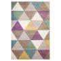 TAPETE PARA SALA POLIPROPILENO 120X170 CM MULTICOLOR DURABLE Y FÁCIL DE MANTENER