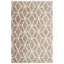 TAPETE PARA SALA POLIÉSTER 120X170 CM BEIGE GEOMETRIC SUAVE AL TACTO