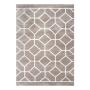 TAPETE PARA SALA POLIÉSTER 120X170 CM BEIGE SUAVE AL TACTO
