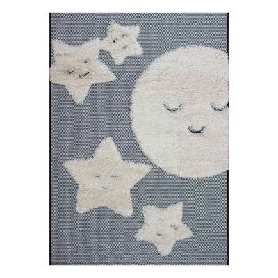 TAPETE PARA SALA POLIPROPILENO 120X170 CM GRIS LUNA DE FÁCIL CUIDADO