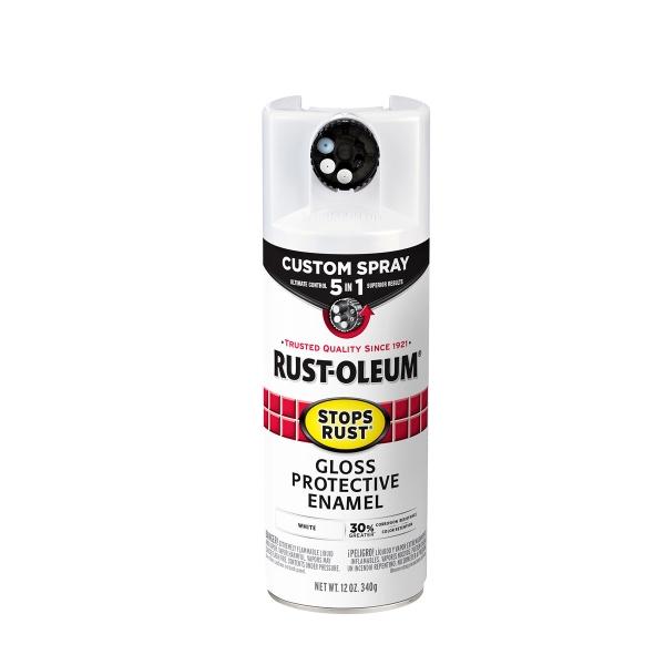 PINTURA EN AEROSOL BLANCO BRILLANTE PARA METAL INTERIOR Y EXTERIOR DE SECADO RÁPIDO