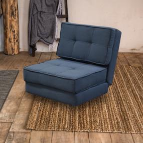 SOFÁ CAMA COPAL TELA 95 X 75 X 80 CM AZUL SIN COJINES