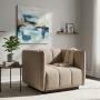 SILLÓN FIJO 1 PERSONA PORFIRIO TELA POLIÉSTER BEIGE