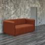 SOFÁ LOVE SEAT PORFIRIO TELA 160 CM NARANJA