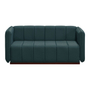 SOFÁ LOVE SEAT PORFIRIO TELA 160 X 80 X 75 CM VERDE