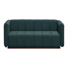 SOFÁ LOVE SEAT PORFIRIO TELA 160 X 80 X 75 CM VERDE