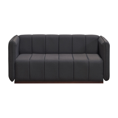 SOFÁ LOVE SEAT PORFIRIO TELA 160 CM GRIS SIN COJINES