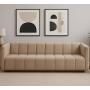 SOFÁ PORFIRIO TELA 230 CM BEIGE SIN COJINES