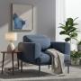 SILLÓN FIJO 1 PERSONA TESLA TELA AZUL