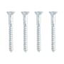 4 TORNILLOS PARA MARA 2 PULGADAS PLATA