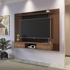 MUEBLE PARA TV PARA 75 PULGADAS MDP CAFÉ 176 X 33 X 135 CM