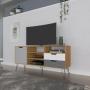 MUEBLE PARA TV PARA 55 PULGADAS MDF ROBLE GRAFITO 140 X 65 X 40 CM