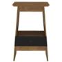 MESA LATERAL AUXILIAR EDEN MDF 73 X 45 X 35 CM CAFÉ