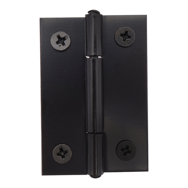 JUEGO DE BISAGRAS PERNO FIJO 5.08 X 4.06 X 0.9 CM NEGRO 2 PIEZAS