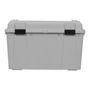 CAJA ORGANIZADORA SÓLIDA 130 L PLÁSTICO TAPA GRIS CON RUEDAS