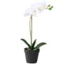 PLANTA ORQUÍDEA DE POLIETILENO ARTIFICIAL 50 X 21 CM CON MACETA DE PLÁSTICO