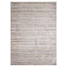 TAPETE PARA SALA POLIPROPILENO 160X230 CM GRIS LÍNEAS ANTIDESLIZANTE
