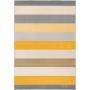 TAPETE PARA SALA POLIPROPILENO 160X230 CM AMARILLO PELO CORTO