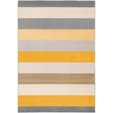 TAPETE PARA SALA POLIPROPILENO 160X230 CM AMARILLO PELO CORTO